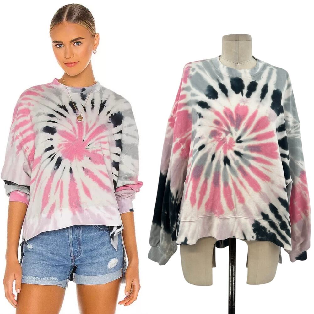 Electric & Rose Neil‎ Sweatshirt Wildrose & Savannah Wash Tie Dye Size XS